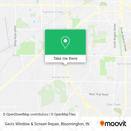 Geo's Window & Screen Repair map