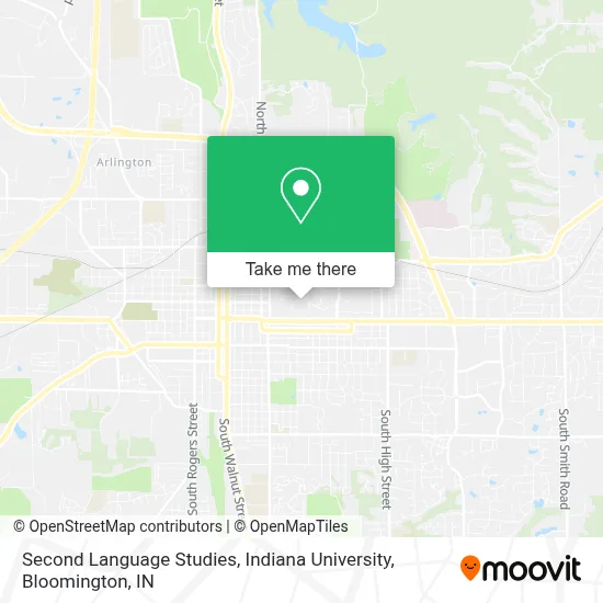 Second Language Studies, Indiana University map