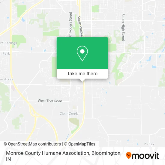 Monroe County Humane Association map