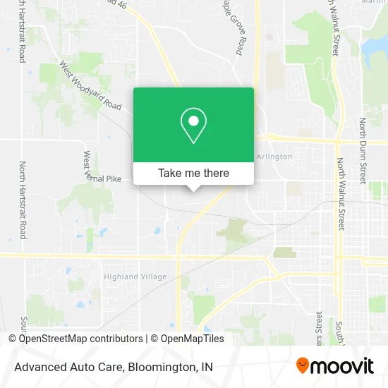 Advanced Auto Care map