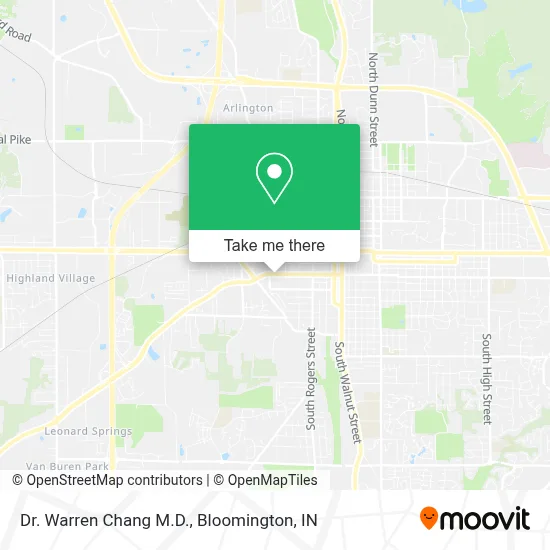 Dr. Warren Chang M.D. map