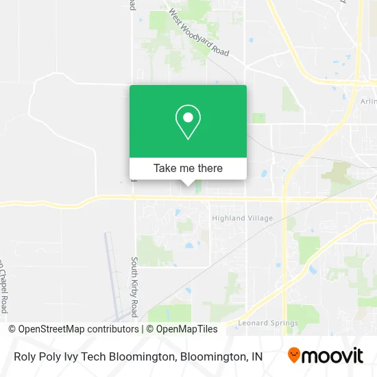 Roly Poly Ivy Tech Bloomington map