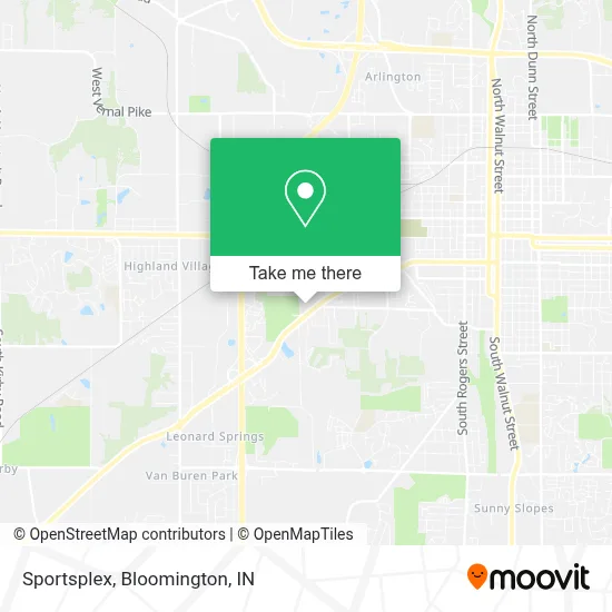 Sportsplex map