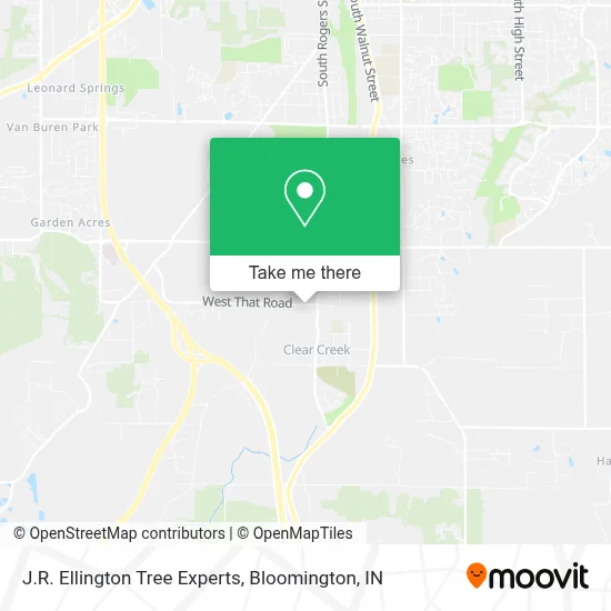 J.R. Ellington Tree Experts map