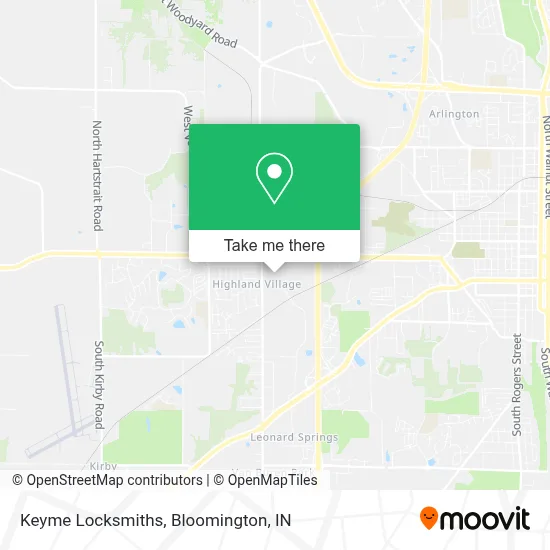Keyme Locksmiths map
