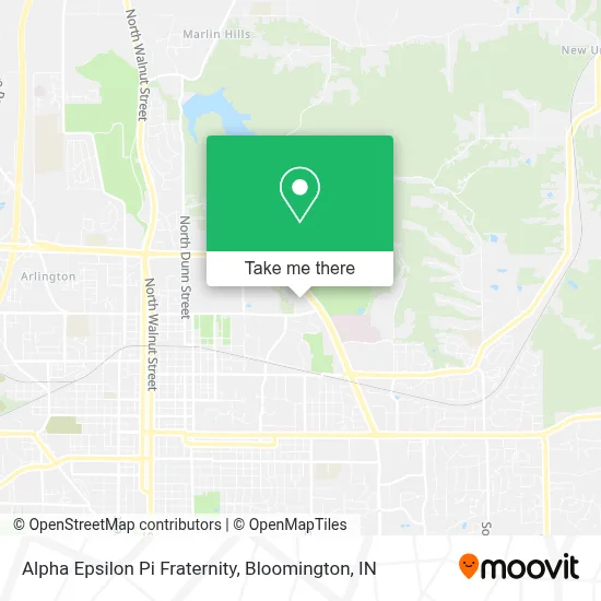 Alpha Epsilon Pi Fraternity map