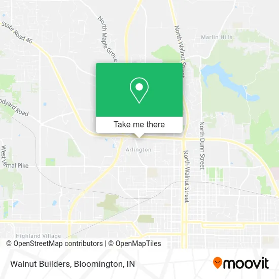 Walnut Builders map