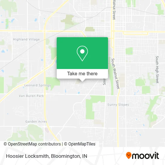 Hoosier Locksmith map