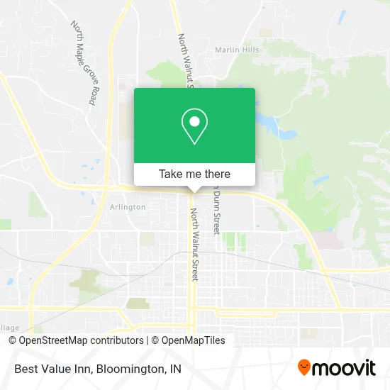 Best Value Inn map