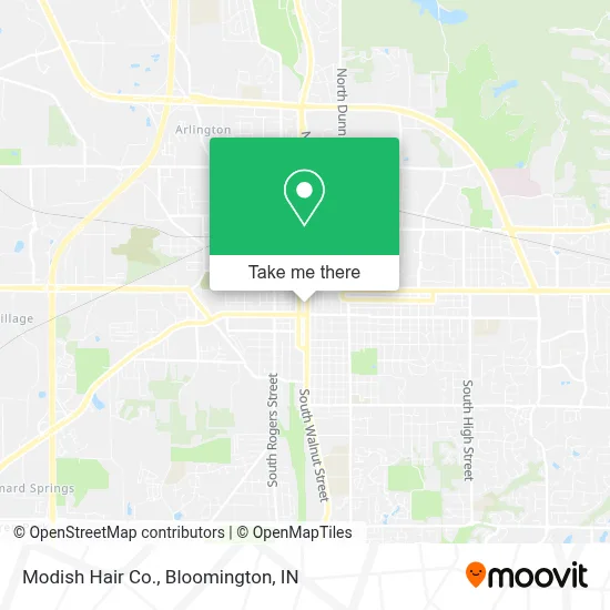 Modish Hair Co. map