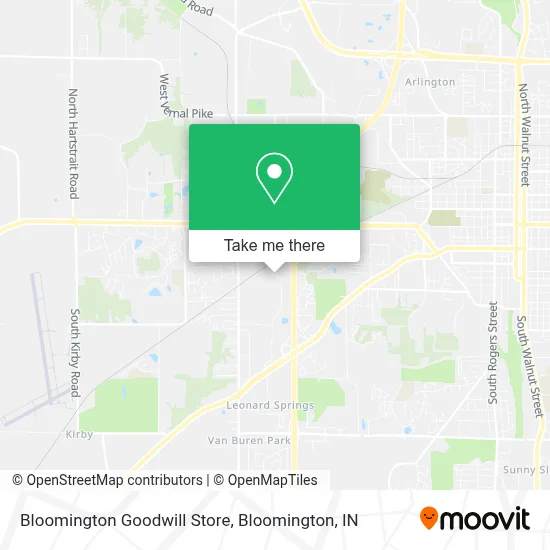 Bloomington Goodwill Store map