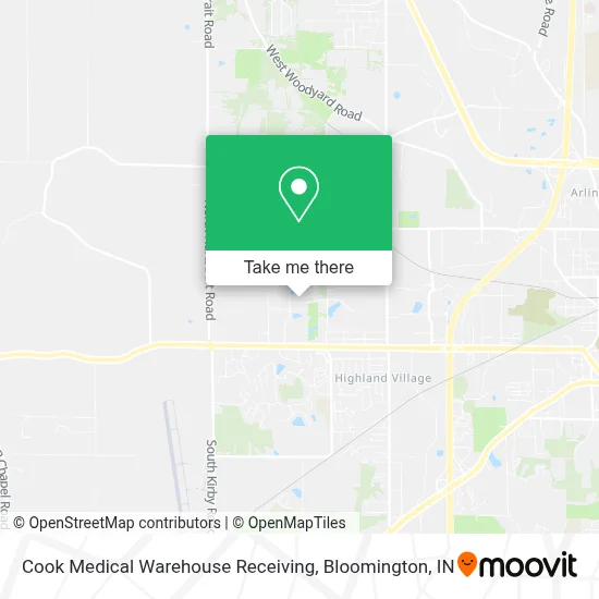 Cook Medical Warehouse Receiving map