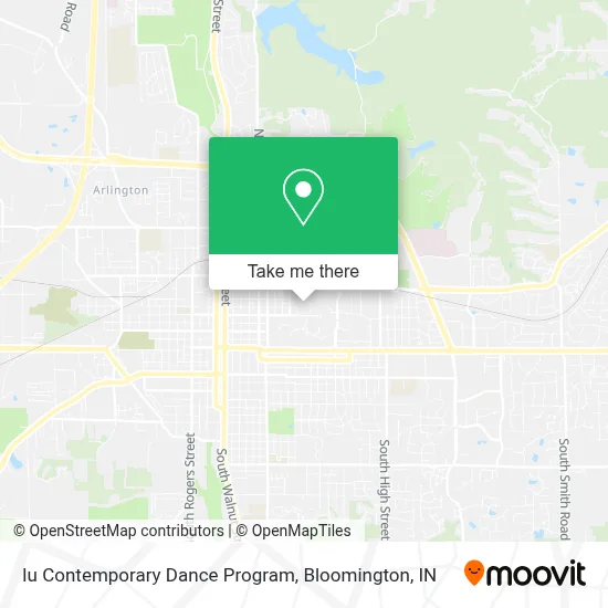 Iu Contemporary Dance Program map