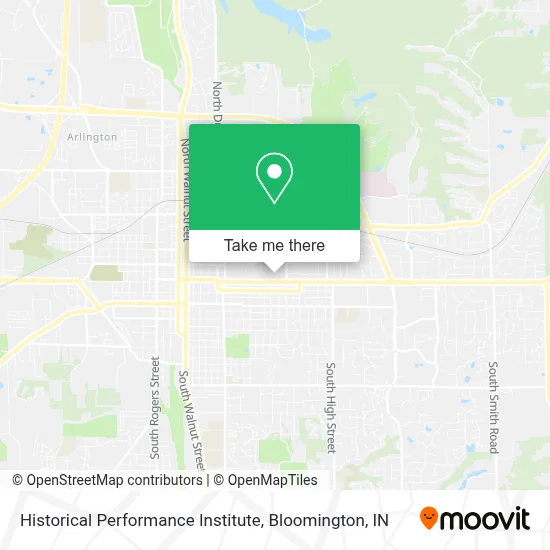 Historical Performance Institute map