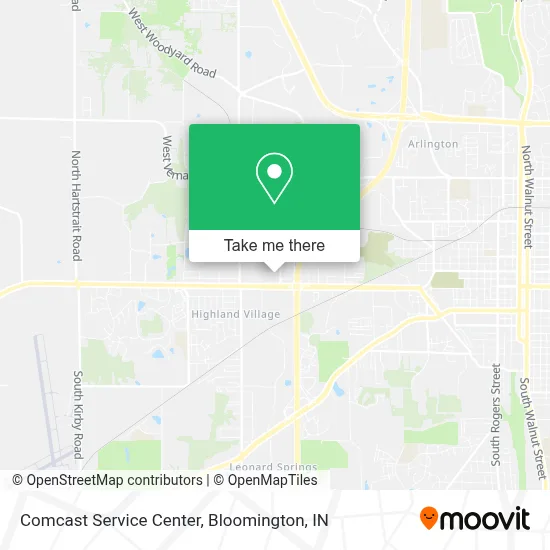 Comcast Service Center map