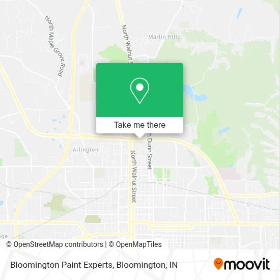 Bloomington Paint Experts map