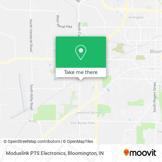 Mapa de Moduslink PTS Electronics