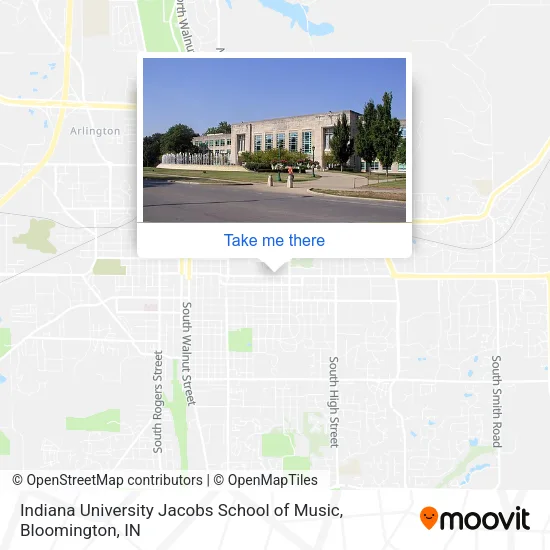 Indiana University Jacobs School of Music map