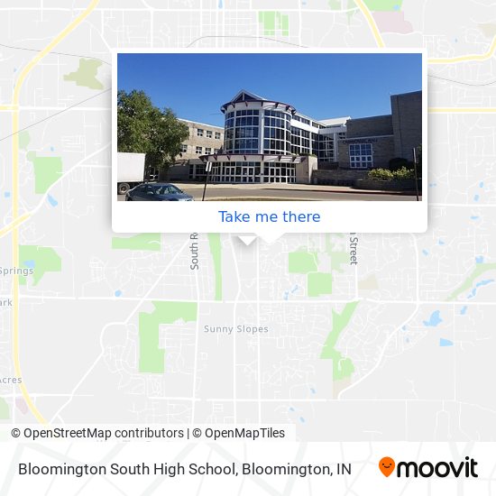 Bloomington South High School map