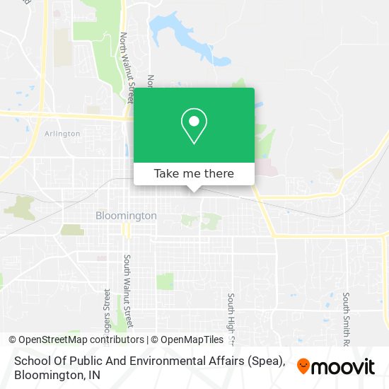 Mapa de School Of Public And Environmental Affairs (Spea)
