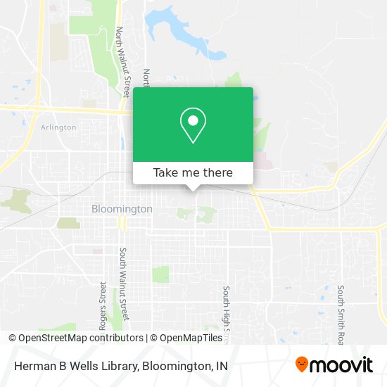 Herman B Wells Library map