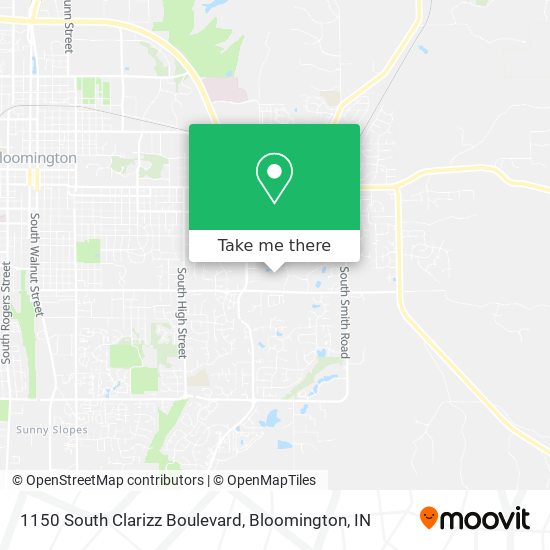 1150 South Clarizz Boulevard map