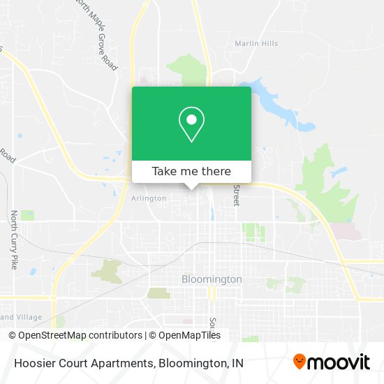 Hoosier Court Apartments map