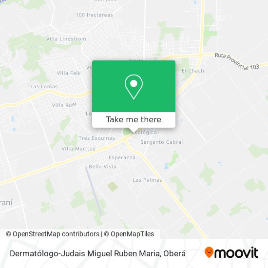 Mapa de Dermatólogo-Judais Miguel Ruben Maria