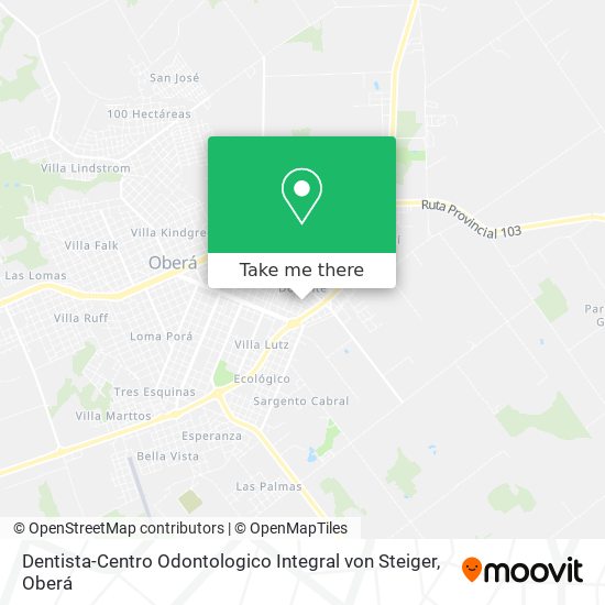 Dentista-Centro Odontologico Integral von Steiger map