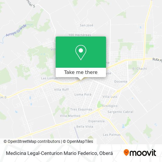 Medicina Legal-Centurion Mario Federico map