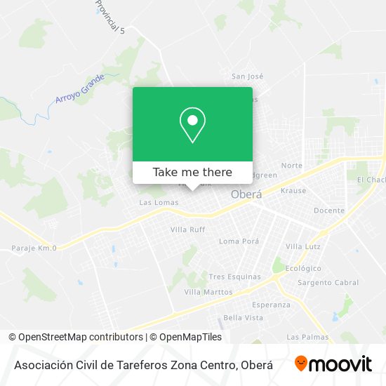 Asociación Civil de Tareferos Zona Centro map