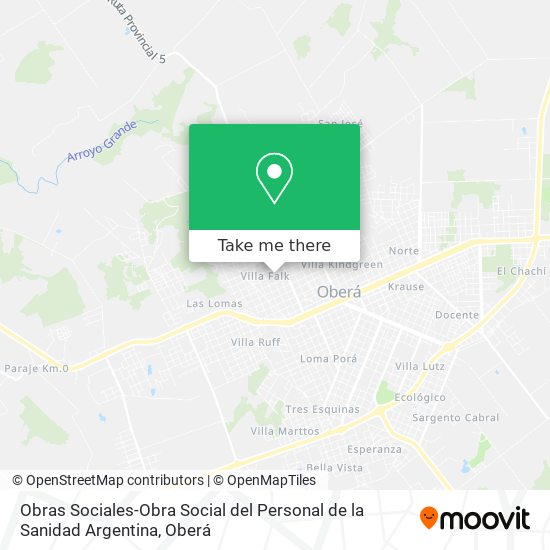 Obras Sociales-Obra Social del Personal de la Sanidad Argentina map