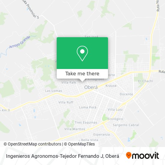 Mapa de Ingenieros Agronomos-Tejedor Fernando J