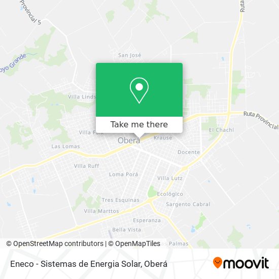 Mapa de Eneco - Sistemas de Energia Solar