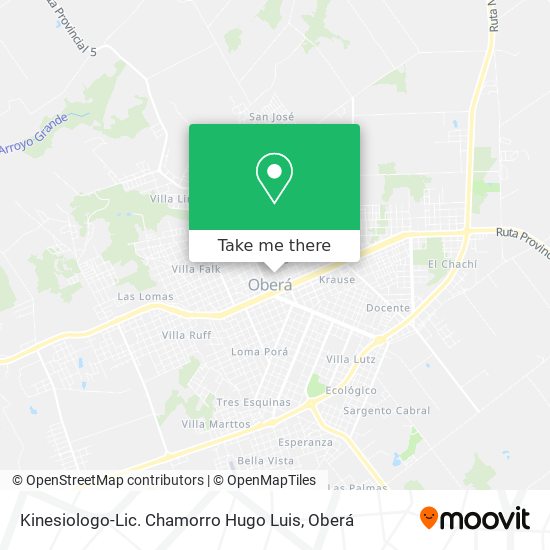 Kinesiologo-Lic. Chamorro Hugo Luis map
