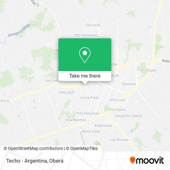 Techo - Argentina map