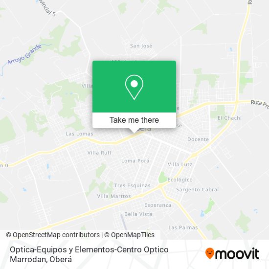 Optica-Equipos y Elementos-Centro Optico Marrodan map