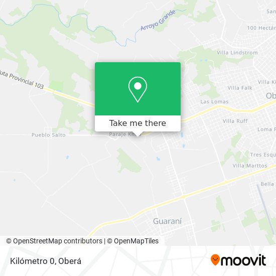 Mapa de Kilómetro 0