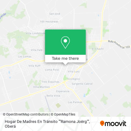 Hogar De Madres En Tránsito ""Ramona Joërg"" map