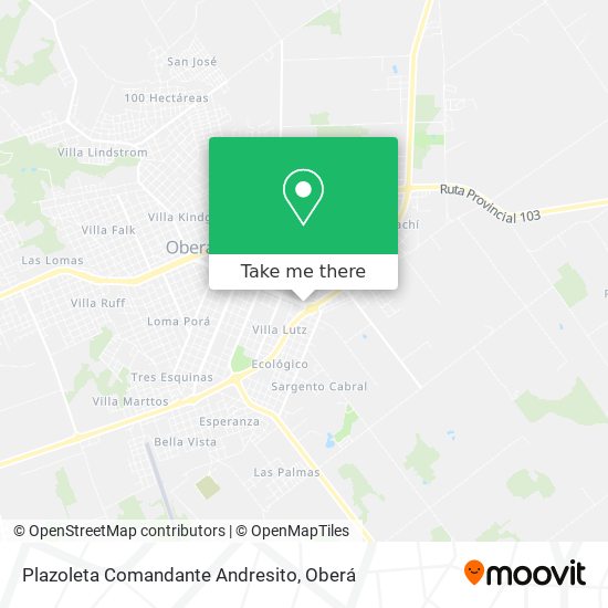 Plazoleta Comandante Andresito map