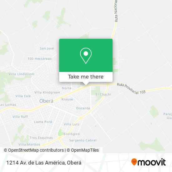 1214 Av. de Las América map