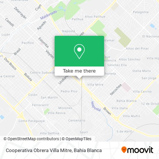 Cooperativa Obrera Villa Mitre map