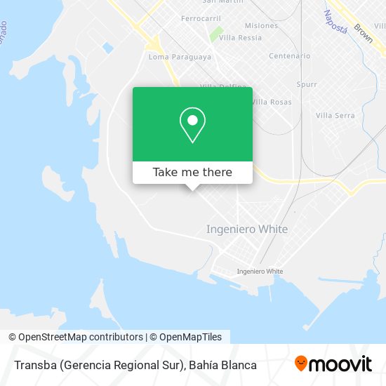 Mapa de Transba (Gerencia Regional Sur)