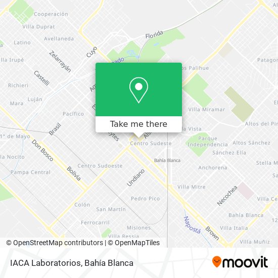 IACA Laboratorios map