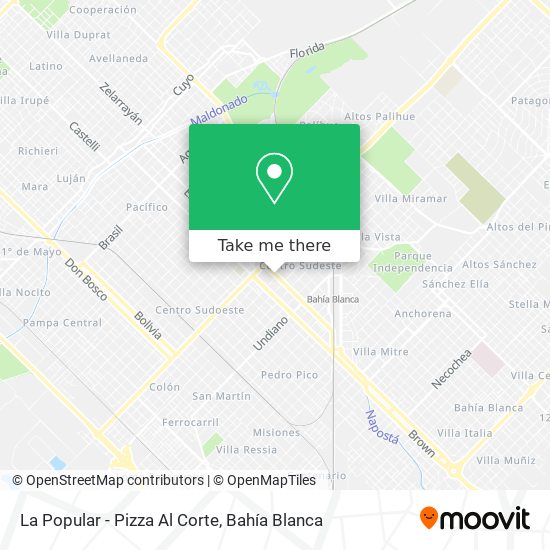 Mapa de La Popular - Pizza Al Corte