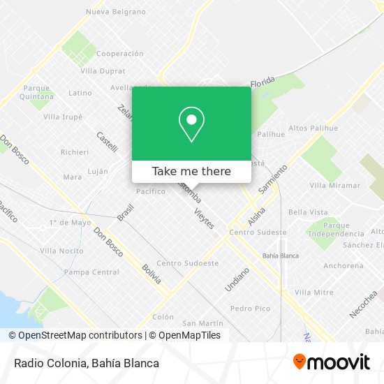 Radio Colonia map