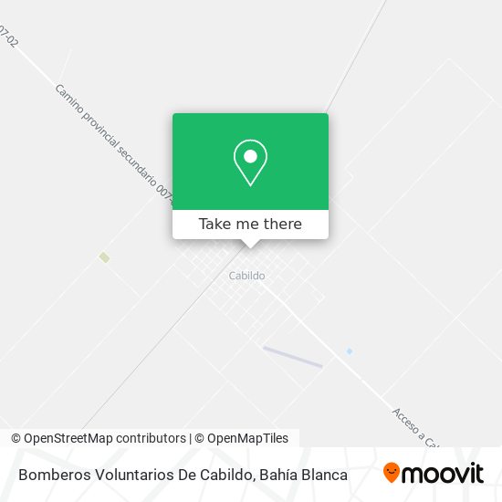 Bomberos Voluntarios De Cabildo map