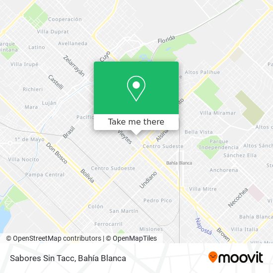 Sabores Sin Tacc map