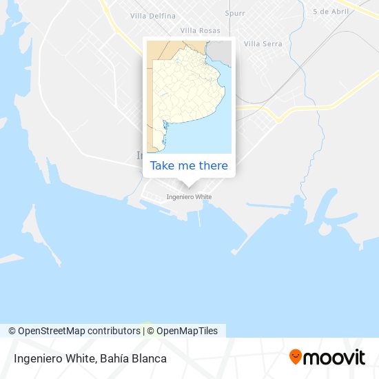 Ingeniero White map