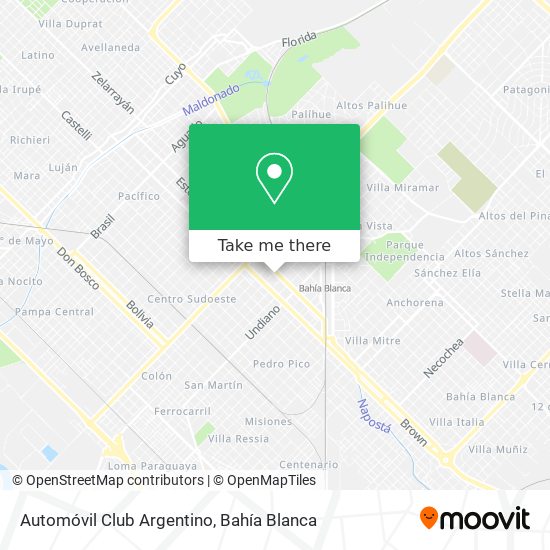 Automóvil Club Argentino map